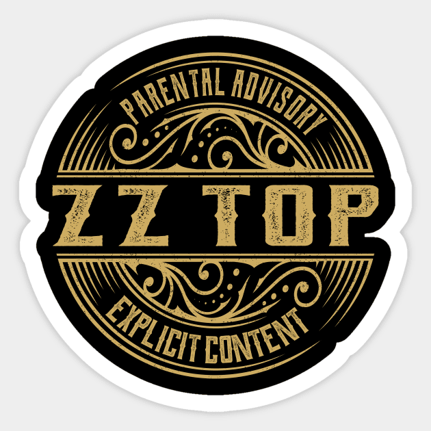 ZZ Top Vintage Ornament Sticker by irbey